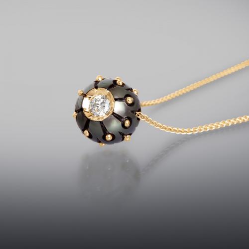 Carved Pearl Pendant