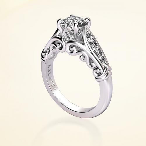Princess Collection Diamond Engagement Ring-Semi-Mount
