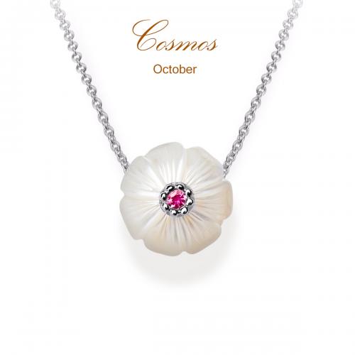 Cosmos Pearl Flower Pendant