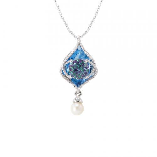 Blue Topaz DavinChi Cut Pendant